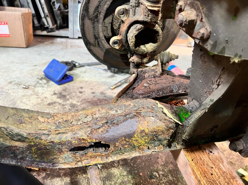 Rusty MGF Subframe